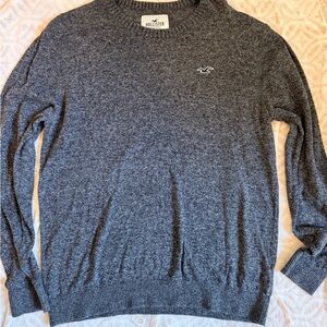 Hollister Men's Charcoal Crewneck Sweater
